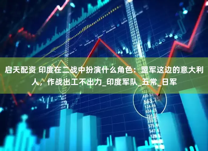 启天配资 印度在二战中扮演什么角色：盟军这边的意大利人，作战出工不出力_印度军队_五常_日军