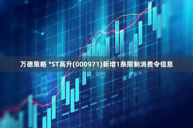 万德策略 *ST高升(000971)新增1条限制消费令信息