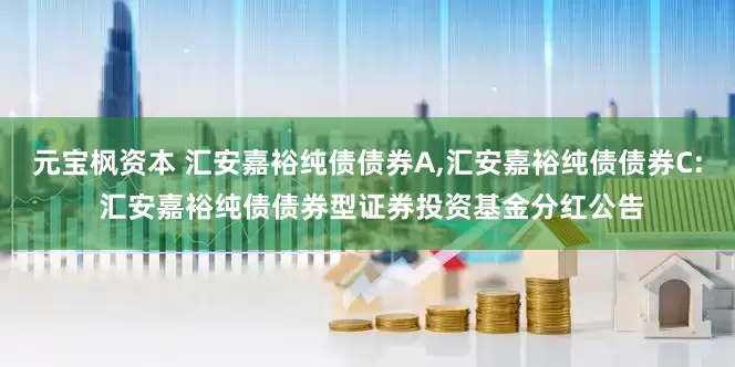 元宝枫资本 汇安嘉裕纯债债券A,汇安嘉裕纯债债券C: 汇安嘉裕纯债债券型证券投资基金分红公告